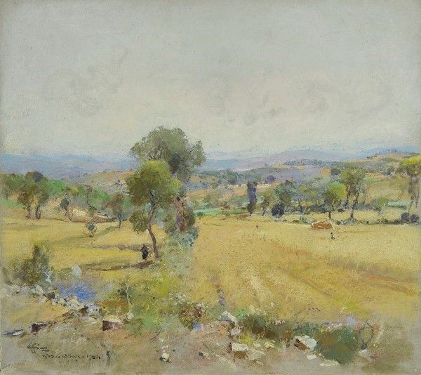 Giuseppe Casciaro - Paesaggio di Nusco