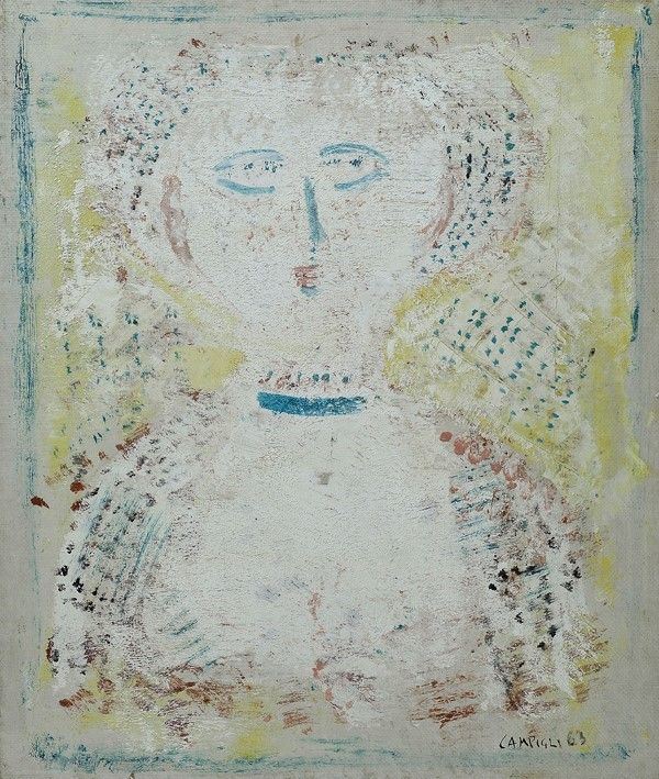 Massimo Campigli : Figura  (1963)  - Olio su carta riportata su tela - Asta Autori dell'800-900 - I - Galleria Pananti Casa d'Aste