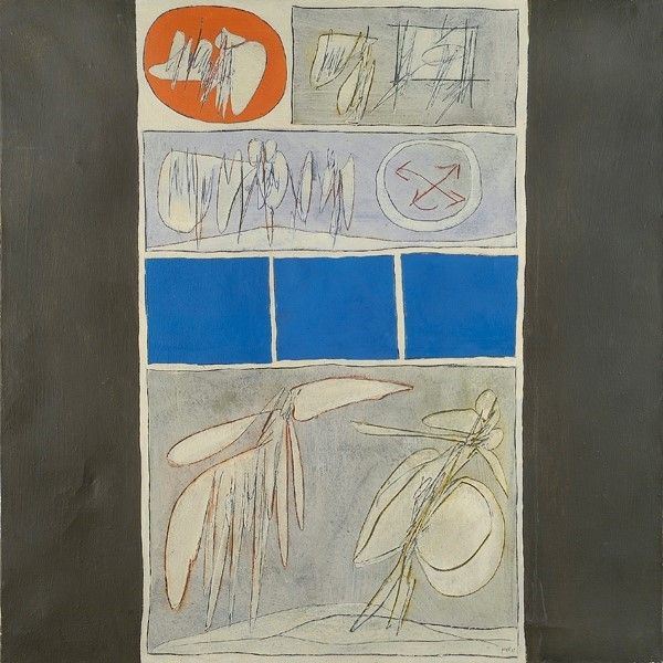 Achille Perilli : Ultimo capitolo  (1963)  - Olio su tela - Asta Autori dell'800-900 - I - Galleria Pananti Casa d'Aste