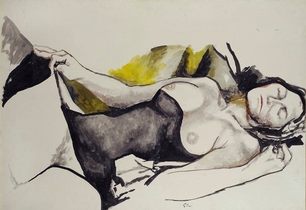 Renato Guttuso - Nudo Sdraiato