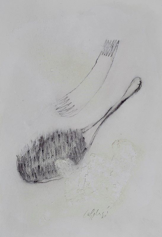 Pier Paolo Calzolari : Senza titolo  - Tecnica mista (sale) su carta - Auction Arte Contemporanea, Grafica ed Edizioni - I - Galleria Pananti Casa d'Aste