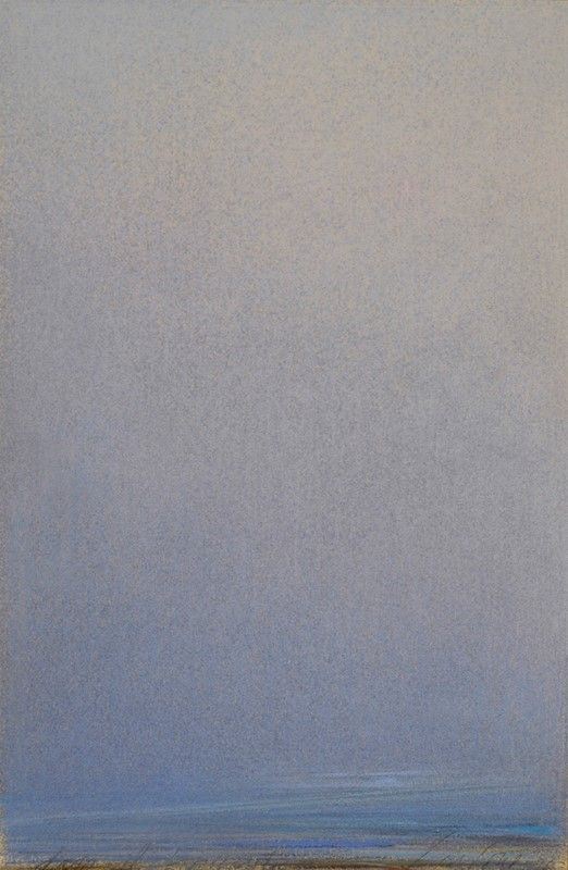 Piero Guccione : Dopo il tramonto  (1959)  - Pastelli su carta - Asta Autori dell'800-900 - I - Galleria Pananti Casa d'Aste
