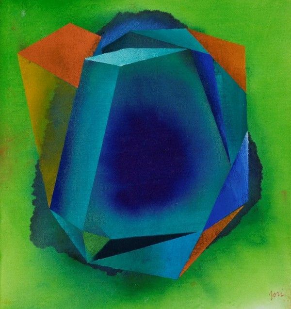 Marcello Jori : Senza titolo  - Acrilico su tela riportata su tavola - Asta Autori dell'800-900 - I - Galleria Pananti Casa d'Aste