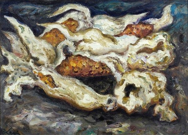 Carlo Levi : Pannocchie  - Olio su tela - Asta Autori dell'800-900 - I - Galleria Pananti Casa d'Aste