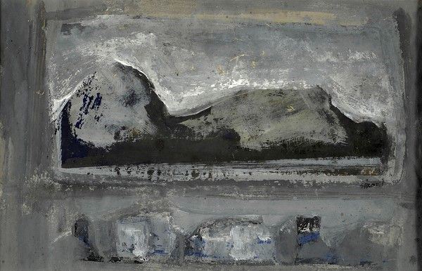 Mario Sironi : Senza titolo  - Tecnica mista su carta - Asta Autori dell'800-900 - I - Galleria Pananti Casa d'Aste