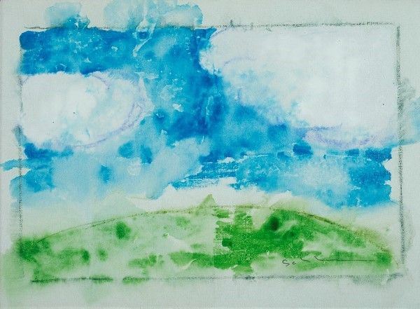 Mario Schifano : Senza titolo  (1973-78)  - Smalto su tela - Asta Autori dell'800-900 - I - Galleria Pananti Casa d'Aste