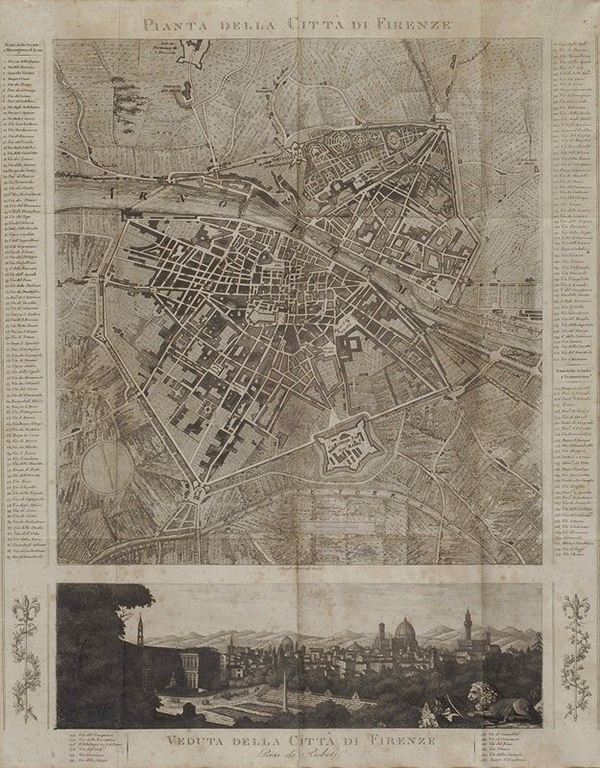 Pianta della città di Firenze