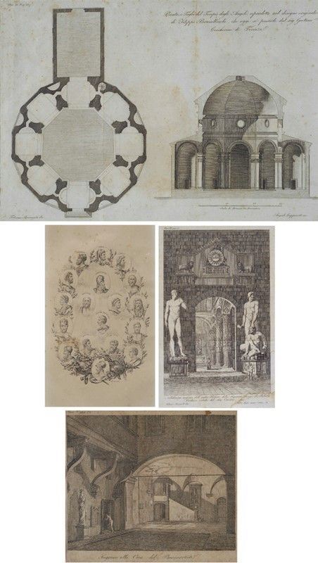Santa Maria degli Angeli, Ingresso di Palazzo della Signoria, Glorie classiche Ingresso della casa del Buonarroti