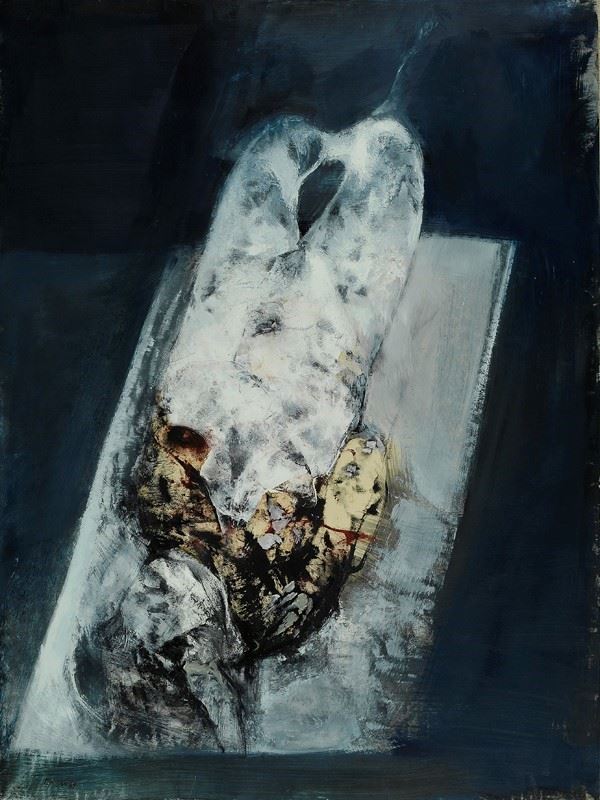 Renzo Vespignani : Vittima  (1963)  - Olio su tela - Asta Autori dell'800-900 - I - Galleria Pananti Casa d'Aste