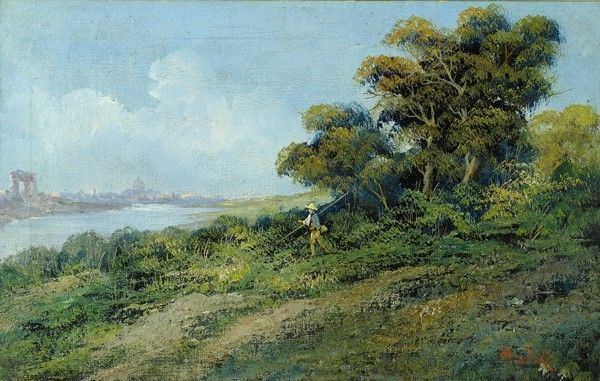 Henry Mark&#242; - Paesaggio con pescatorello
