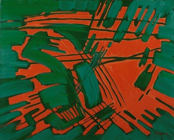 Antonio Corpora : La festa dell'Oriente  (1974)  - Olio su tela - Asta Autori dell'800-900 - I - Galleria Pananti Casa d'Aste