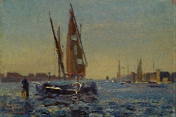Beppe Ciardi : Marina  - Olio su tavola - Auction Arte Contemporanea, Grafica ed Edizioni - I - Galleria Pananti Casa d'Aste