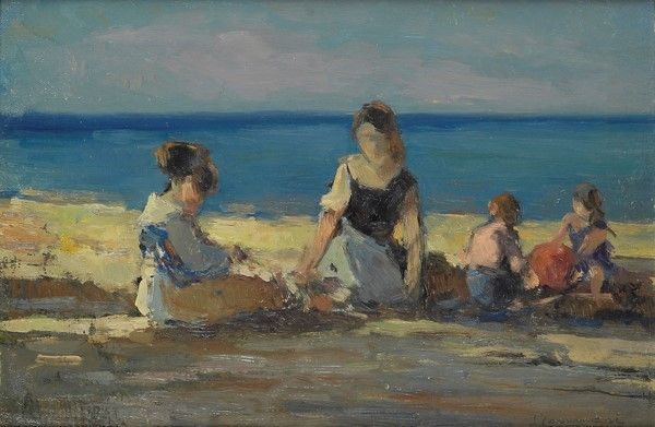 Ludovico Tommasi - Figure sulla spiaggia