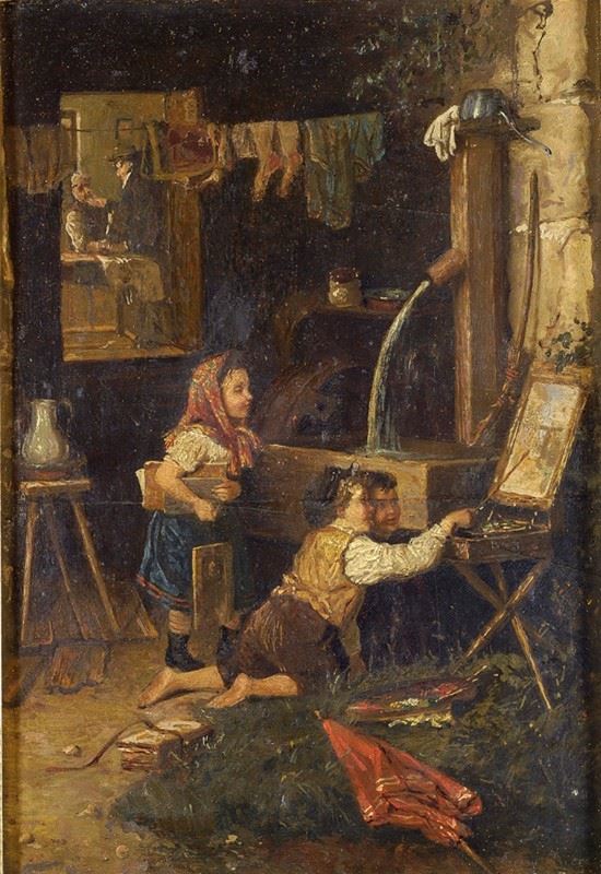 Luigi Zuccoli - I piccoli pittori