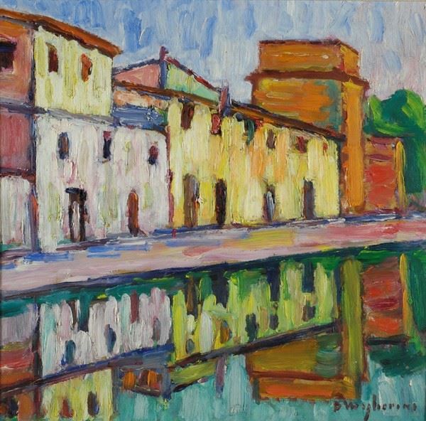 Dino Migliorini - Case sul fiume