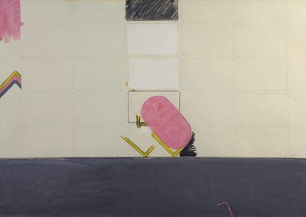 Rodolfo Aric&#242; : Senza titolo  (1965)  - Tempera su carta - Asta Autori dell'800-900 - I - Galleria Pananti Casa d'Aste