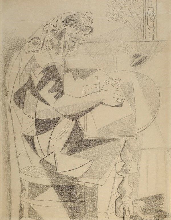 Gino Severini - Romana al tavolo