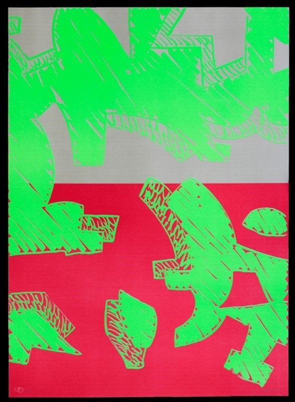 Carla Accardi : Rosso  (2000)  - Litografia - Asta Autori dell'800-900 - I - Galleria Pananti Casa d'Aste