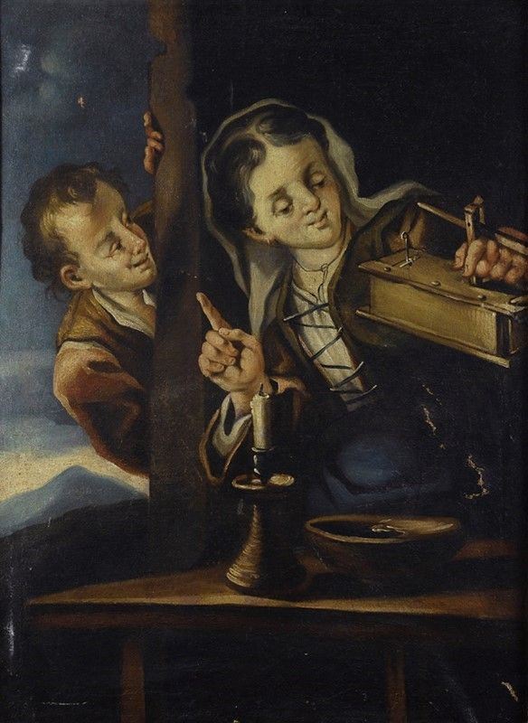 Attr. a Giacomo Francesco Cipper detto Il Todeschini : Trappola per topi  - Olio su tela - Auction Opere scelte dell'ottocento italiano da collezioni private - I - Galleria Pananti Casa d'Aste