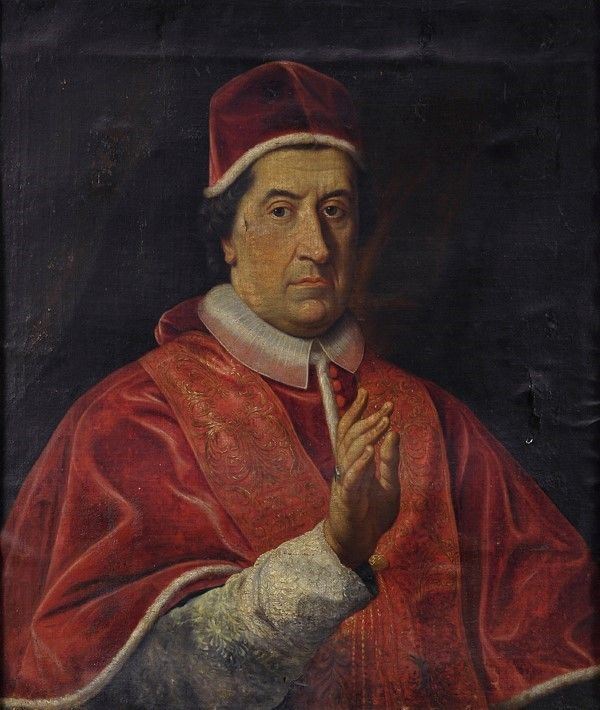 Scuola Romana, Fine XVIII - Inizio XIX Sec. - Ritratto di Cardinale