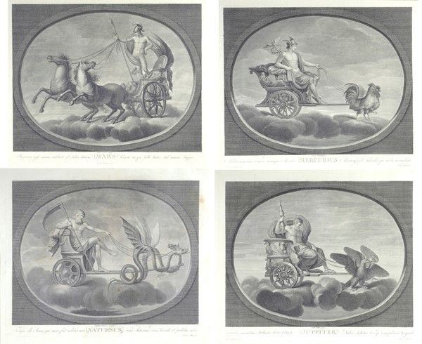 Marte, Mercurio, Giove e Saturno
