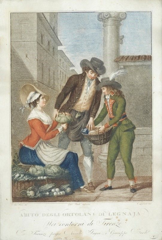 Abiti dei Contadini Giovani del Piano di Ripoli, nei Contorni di Firenze