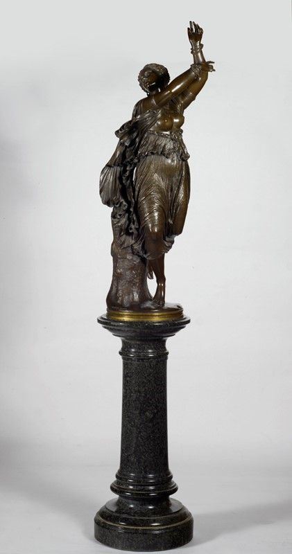 Jean Baptiste Cl&amp;#233;singer : Danzatrice  - Bronzo - Asta Autori dell'800-900, Arte Moderna e Contemporanea, Grafica ed Edizioni - Galleria Pananti Casa d'Aste