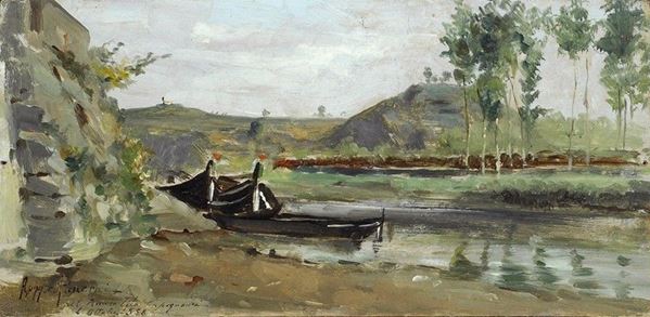 Ruggero Panerai - L’Arno nei dintorni di Limite