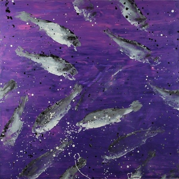 Massimo Barzagli : Fishwatching  (2005)  - Olio su tela - Auction Autori dell'800-900, Arte Moderna e Contemporanea, Grafica ed Edizioni - Galleria Pananti Casa d'Aste
