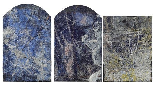 Ferruccio Ascari : Senza titolo (trittico)  - Affresco su tela riportata su tavola - Auction Autori dell'800-900, Arte Moderna e Contemporanea, Grafica ed Edizioni - Galleria Pananti Casa d'Aste