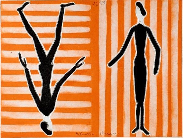 Roberto Barni : Senza titolo  - Litografia - Asta Autori dell'800-900, Arte Moderna e Contemporanea, Grafica ed Edizioni - Galleria Pananti Casa d'Aste