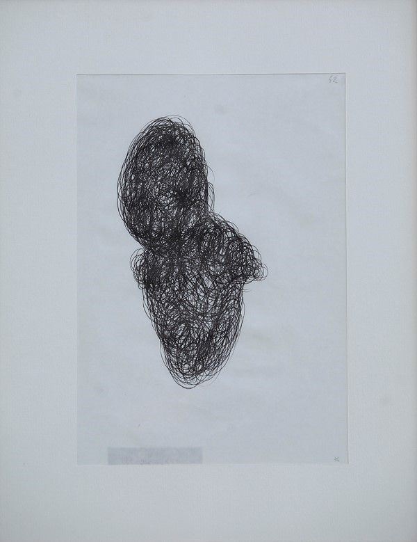Paolo Canevari : Senza titolo  (1992)  - Penna su carta - Asta Autori dell'800-900, Arte Moderna e Contemporanea, Grafica ed Edizioni - Galleria Pananti Casa d'Aste