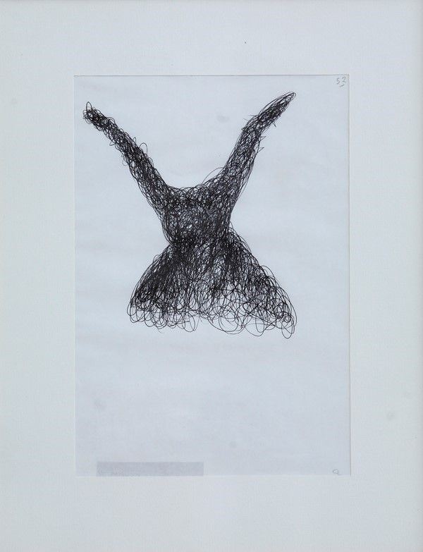 Paolo Canevari : Senza titolo  (1992)  - Penna su carta - Asta Autori dell'800-900, Arte Moderna e Contemporanea, Grafica ed Edizioni - Galleria Pananti Casa d'Aste
