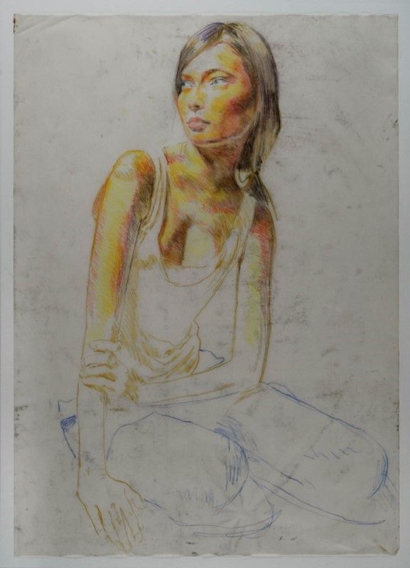 Dormice &amp;#174; : Senza titolo  - Tecnica mista su carta - Asta Autori dell'800-900, Arte Moderna e Contemporanea, Grafica ed Edizioni - Galleria Pananti Casa d'Aste