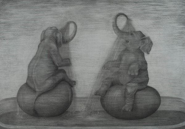 Robin Heidi Kennedy : Senza titolo  - Grafite su carta - Auction Autori dell'800-900, Arte Moderna e Contemporanea, Grafica ed Edizioni - Galleria Pananti Casa d'Aste