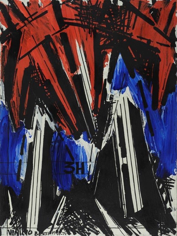 Vinicio Berti : Antagonismo 3H  (1970-71)  - Acrilico su tela - Auction Autori dell'800-900, Arte Moderna e Contemporanea, Grafica ed Edizioni - Galleria Pananti Casa d'Aste
