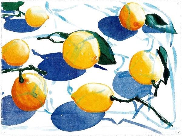 David Salle : Limoni  (2003)  - Acquerello su carta - Auction Autori dell'800-900, Arte Moderna e Contemporanea, Grafica ed Edizioni - Galleria Pananti Casa d'Aste