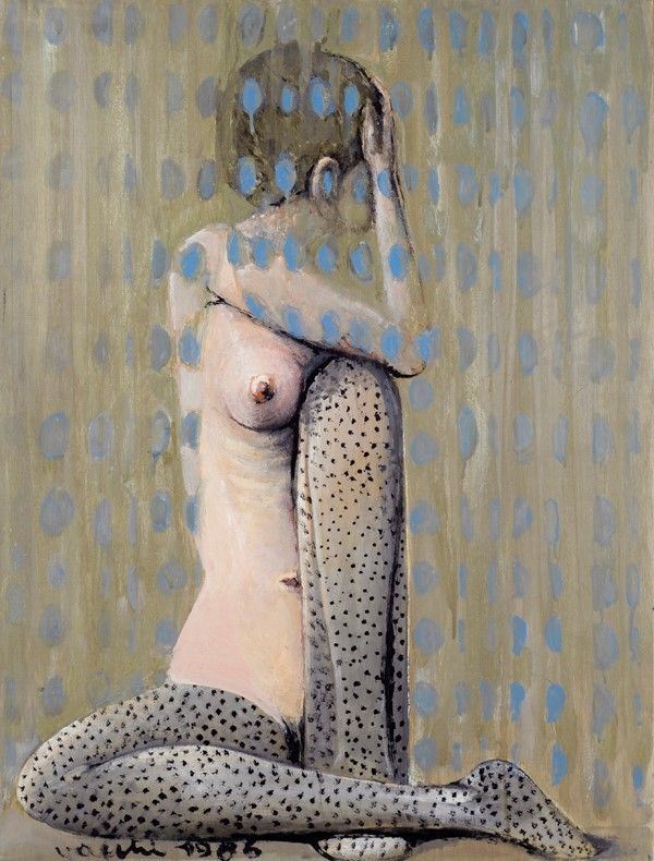 Sergio Vacchi : Il pensiero velato  (1986)  - Olio su tavola - Auction Autori dell'800-900, Arte Moderna e Contemporanea, Grafica ed Edizioni - Galleria Pananti Casa d'Aste
