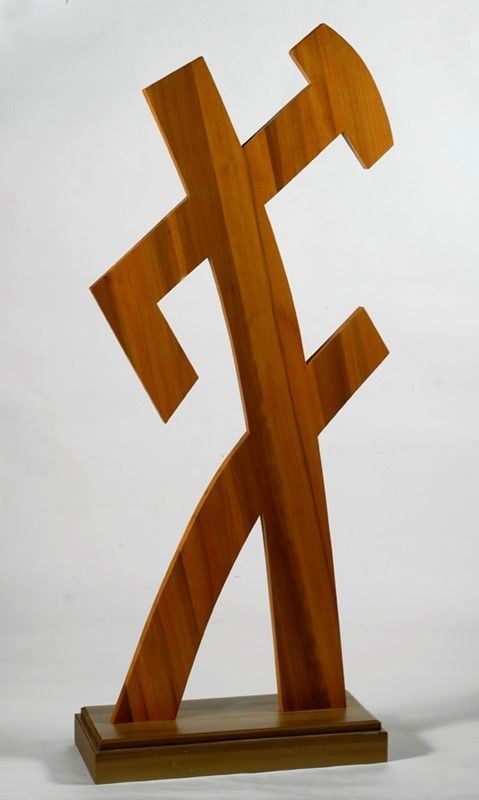 Riccardo Licata : Senza titolo  - Scultura in legno dipinto - Auction Autori dell'800-900, Arte Moderna e Contemporanea, Grafica ed Edizioni - Galleria Pananti Casa d'Aste