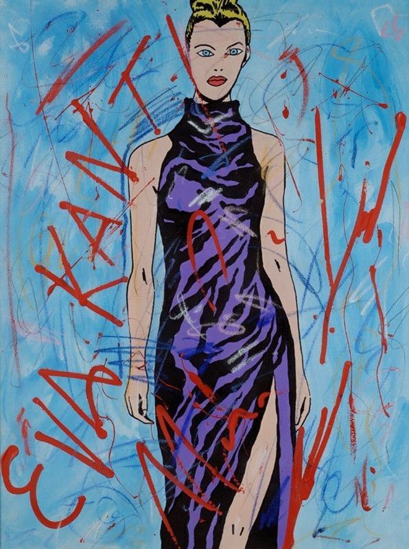 Enrico Manera : Eva Kant  (2003)  - Mista su tela - Auction Autori dell'800-900, Arte Moderna e Contemporanea, Grafica ed Edizioni - Galleria Pananti Casa d'Aste