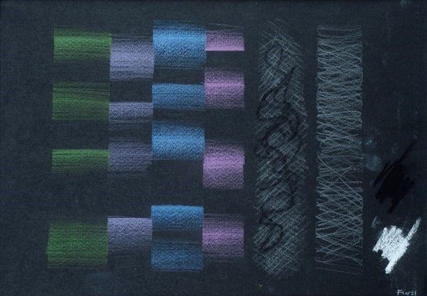 Ennio Finzi : Senza titolo  - Pastelli su carta - Auction Autori dell'800-900, Arte Moderna e Contemporanea, Grafica ed Edizioni - Galleria Pananti Casa d'Aste