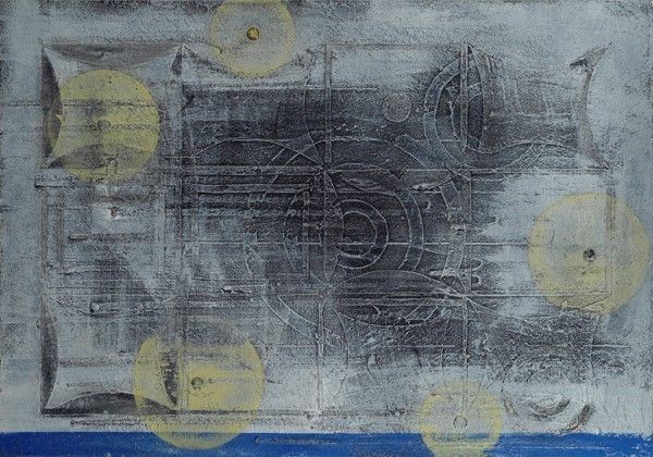Roberto Floreani : Concentrico La scrittura del Dio  (2004)  - Tecnica mista su tela - Auction Autori dell'800-900, Arte Moderna e Contemporanea, Grafica ed Edizioni - Galleria Pananti Casa d'Aste