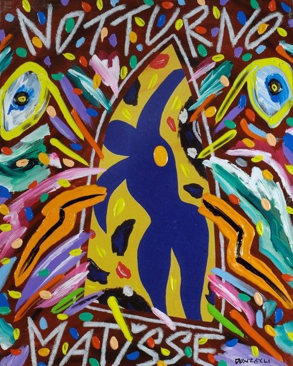 Bruno Donzelli : Notturno Matisse  - Acrilico su tela - Auction Autori dell'800-900, Arte Moderna e Contemporanea, Grafica ed Edizioni - Galleria Pananti Casa d'Aste