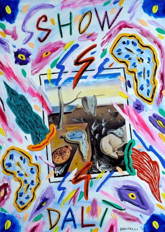 Bruno Donzelli : Show Dalì  - Acrilico su tela - Asta Autori dell'800-900, Arte Moderna e Contemporanea, Grafica ed Edizioni - Galleria Pananti Casa d'Aste