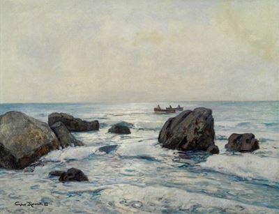 Barche di Pescatori fra gli Scogli
