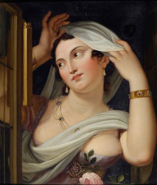 Anonimo, Prima Metà XIX Sec. - Figura Femminile