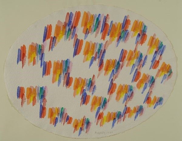 Piero Dorazio : Senza titolo  (1980)  - Acquerello su carta - Auction Autori dell'800-900, Arte Moderna e Contemporanea, Grafica ed Edizioni - Galleria Pananti Casa d'Aste