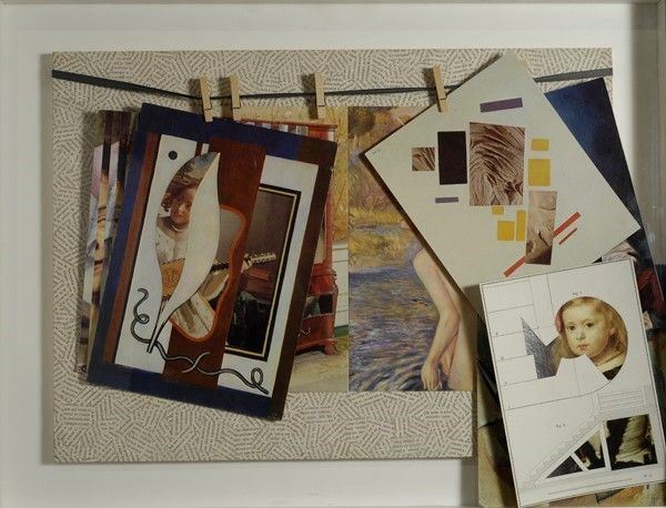 Jiri Kolar : Venus mariée  (1982)  - Collage su tavola - Asta Autori dell'800-900, Arte Moderna e Contemporanea, Grafica ed Edizioni - Galleria Pananti Casa d'Aste
