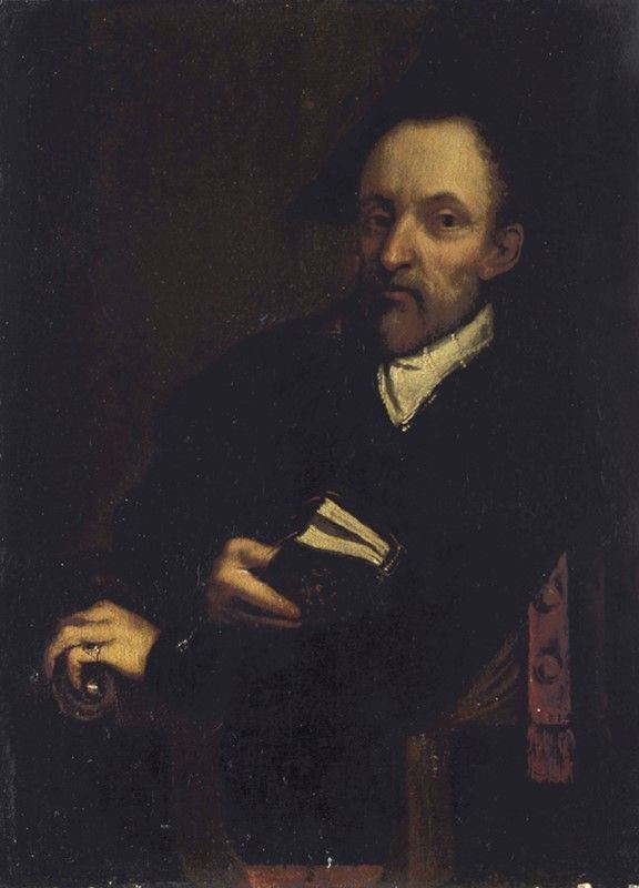Scuola Emiliana, seconda met&#224; XVI sec. : Ritratto virile  - Olio su tavola - Auction Opere scelte dell'ottocento italiano da collezioni private - I - Galleria Pananti Casa d'Aste