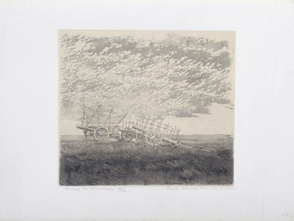 Carlo Alberto Petrucci : Presagi di primavera  - Acquaforte - Asta Autori dell'800-900, Moderni e Contemporanei, Grafica ed Edizioni - I - Galleria Pananti Casa d'Aste